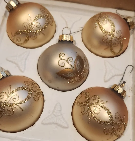 10 Vintage Austrian Glass Christmas Ornaments - Picture 2 of 10